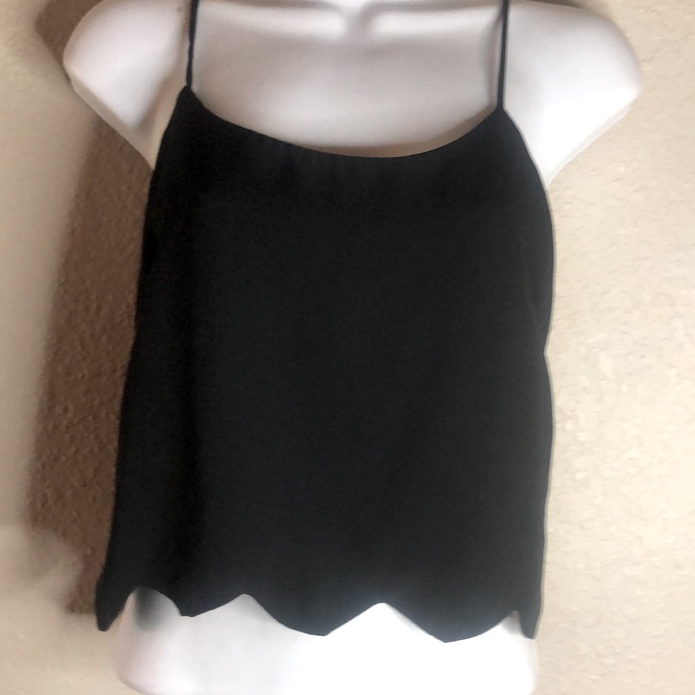 L.A. Hearts Crop Top ruffle-adjustable straps Small flaw front as shown. Worn